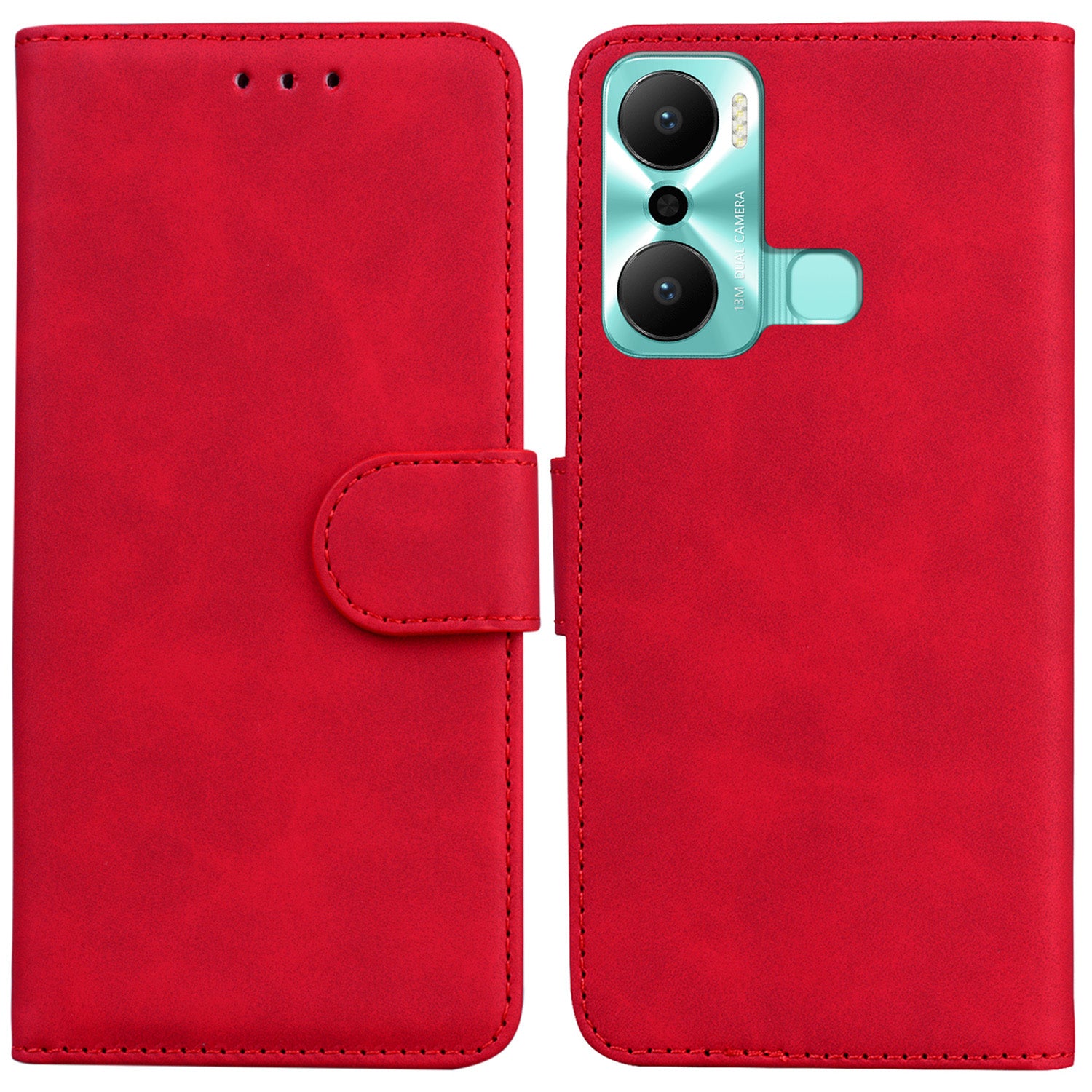 For Infinix Hot 20 Play 4G Solid Color PU Leather Wallet Phone Case Shockproof Phone Stand Cover For Infinix Hot 20 Play 4G Solid Color PU Leather Wallet Phone Case Shockproof Phone Stand Cover